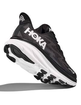 zapatilla running hoka hombre CLIFTON 9, negro