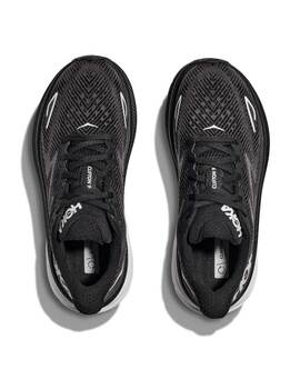 zapatilla running hoka hombre CLIFTON 9, negro