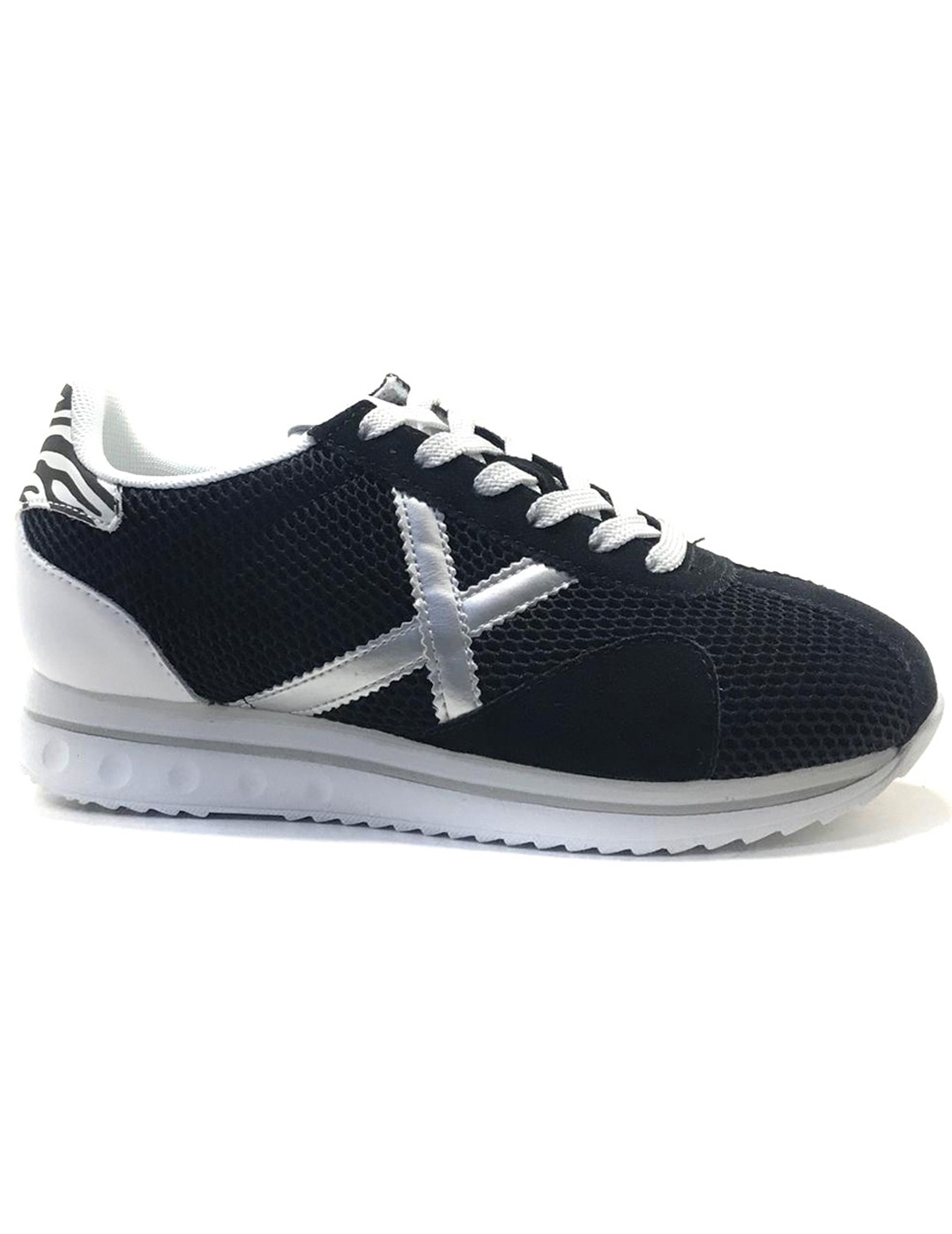 zapatilla casual mujer munich SAPPORO SKY 64, negro-plata
