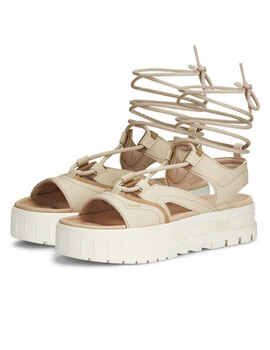 sandalia puma romana mujer MAYZE SANDAL LACES W,GRANOLA-FROSTEED, beige