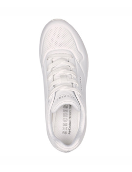 zapatilla skechers mujer DURABUCK LACE UP SNEAKER, blanco