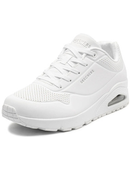 zapatilla skechers mujer DURABUCK LACE UP SNEAKER, blanco