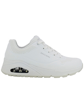 zapatilla skechers mujer DURABUCK LACE UP SNEAKER, blanco