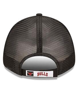 gorra new era HOME FIELD 9FORTY TRUCKER chicago bulls, negro