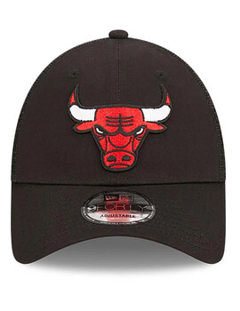 gorra new era HOME FIELD 9FORTY TRUCKER chicago bulls, negro