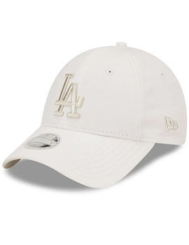 gorra new era mujer  METALLIC LOGO 9FORTY, blanco