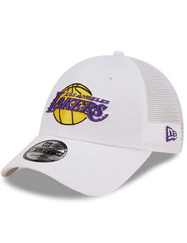 gorra new era HOME FIELD 9FORTY TRUCKER LAKERS, blanco