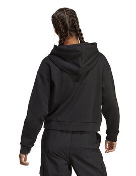 sudadera de capucha adidas para mujer negro