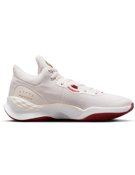 zapatilla de baloncesto hombre nike  RENEW ELEVATE 3 blanco-granate