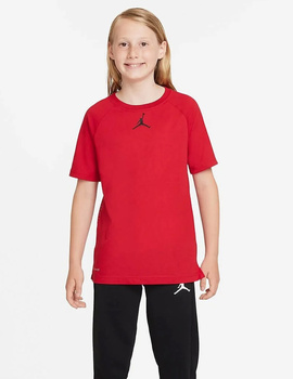 camiseta manga corta jordan niño rojo