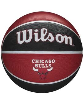 balón de baloncesto WILSON NBA TEAM BULLS, negro-rojo