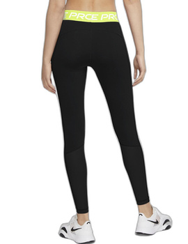 malla nike pro mujer  PRO WOMEN'S MID-RISE , negro fluor
