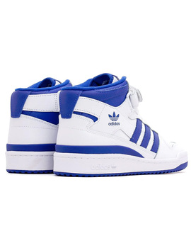 zapatilla adidas FORUM MID Jr, blanco azul