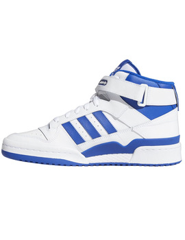 zapatilla adidas FORUM MID Jr, blanco azul