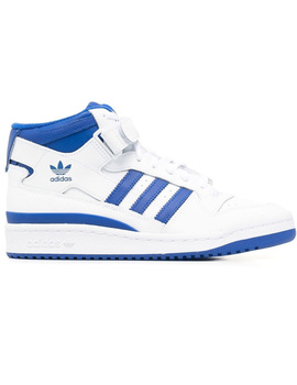 zapatilla adidas FORUM MID Jr, blanco azul