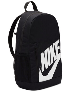 mochila nike básica junior, negro-blanco 20 litros