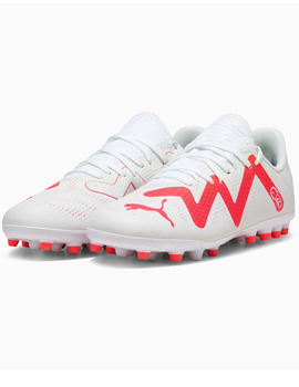 bota de fútbol puma junior FUTURE PLAY MG, blanco