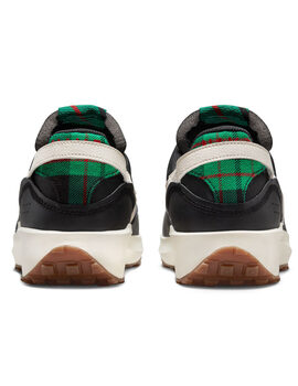 zapatilla hombre nike  WAFFLE DEBUT PREMIUM, negro-verde