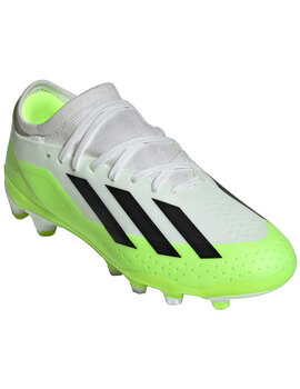 bota de fútbol adidas X CRAZYFAST.3 MG Junior, blanco-verde
