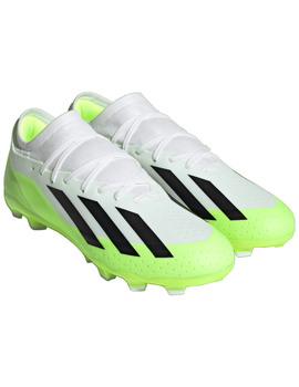 bota de fútbol adidas X CRAZYFAST.3 MG, blanco-verde