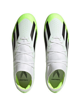 bota de fútbol adidas X CRAZYFAST.3 MG, blanco-verde