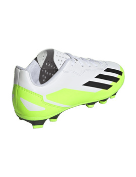 bota de fútbol adidas X CRAZYFAST.4 FXG Junior, blanco