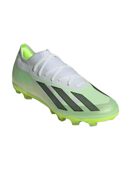 bota de fútbol adidas X CRAZYFAST.2 MG, blanco-verde
