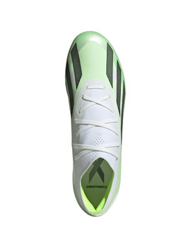 bota de fútbol adidas X CRAZYFAST.2 MG, blanco-verde