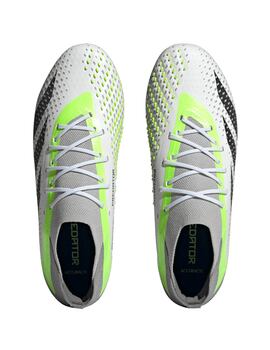 bota de fútbol adidas PREDATOR ACCURACY.1 AG, blanco-verde-negro