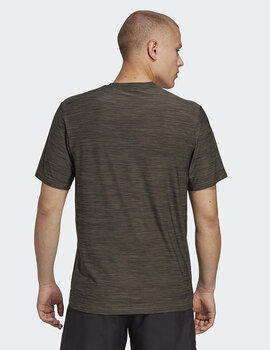 camiseta técnica adidas hombre manga corta, verde