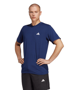camiseta técnica adidas hombre manga corta, azul