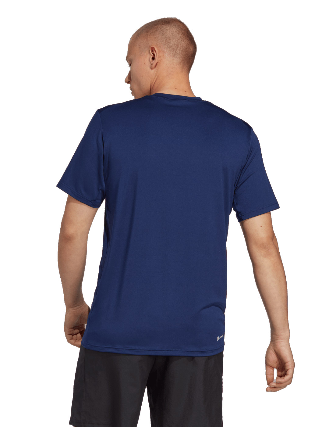 camiseta técnica adidas hombre manga corta, azul