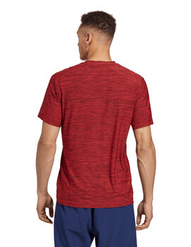 camiseta técnica adidas hombre manga corta, rojo