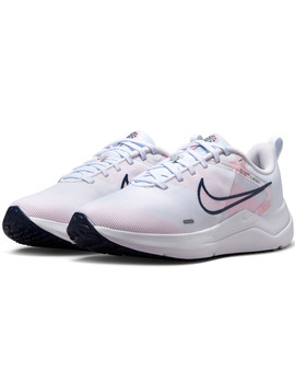 zapatilla running mujer, nike DOWNSHIFTER 12 PREMIUM, blanco-rosa