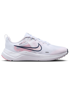 zapatilla running mujer, nike DOWNSHIFTER 12 PREMIUM, blanco-rosa