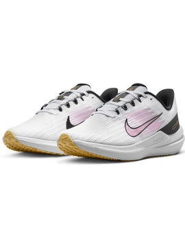 zapatilla running mujer nike AIR WINFLO 9 blanco-rosa