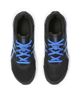 zapatilla asics JOLT 4 JUNIOR, negro/azul