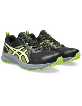 zapatilla trail runnning asics hombre TRAIL SCOUT 3, negro-fluor