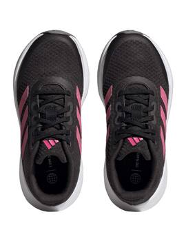zapatilla adidas junior RUNFALCON 3.0 K, negro/fuscia