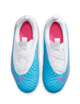 bota de fútbol nike junior  PHANTOM GX ACADEMY MG blanca-azul