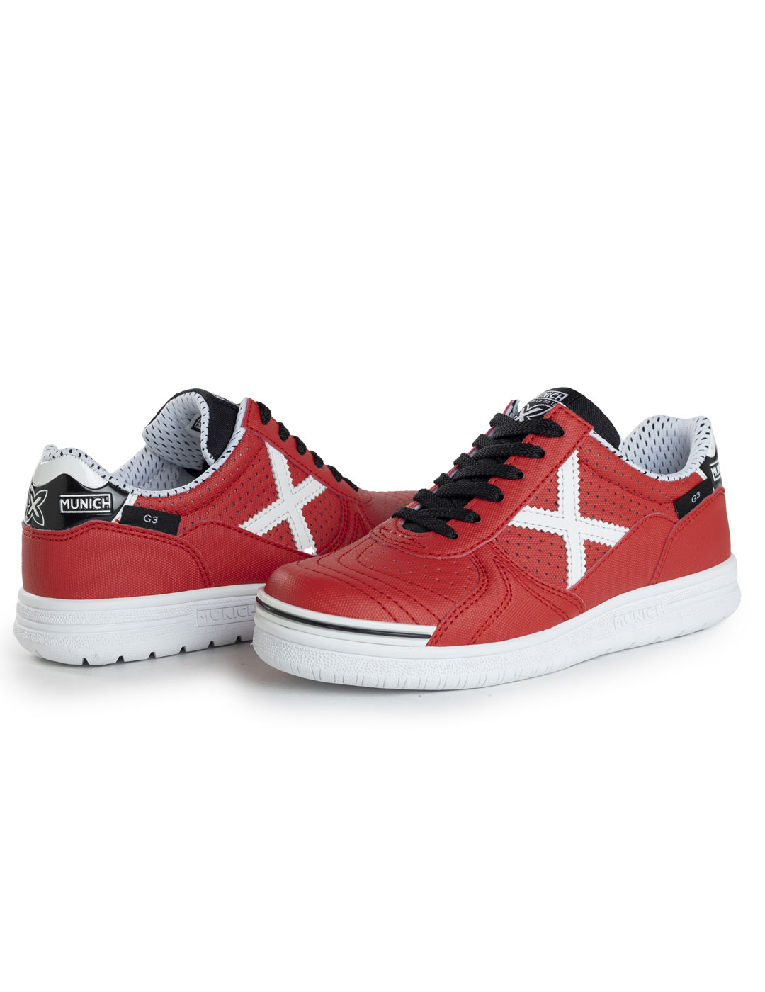 zapatilla fúbol sala munich G3 KID PROFIT 390, ROJO