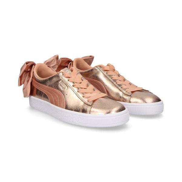 ZAPATILLA PUMA BASKET BOW LUXE, LAZO ORO