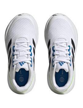 zapatilla adidas junior RUNFALCON 3.0, blanco/negro