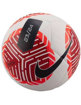 balón de fútbol NIKE PITCH SOCCER BALL, blanco-rojo