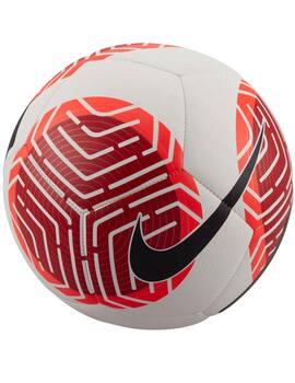 balón de fútbol NIKE PITCH SOCCER BALL, blanco-rojo
