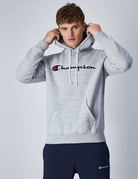 Sudadera Champion Capucha Hombre Gris