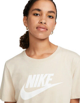 camiseta manga corta nike mujer logo grande, arena