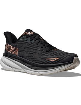 zapatilla running mujer HOKA CLIFTON 9 negro