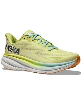 zapatilla running hoka mujer  CLIFTON 9 verde