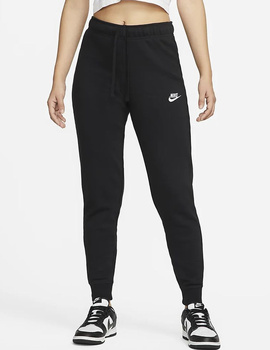 pantalón nike mujer  de algodón con puño, negro